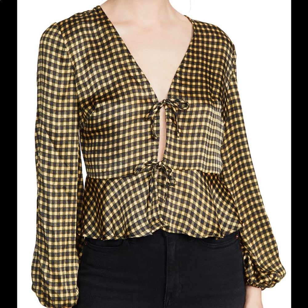 The Fifth Label Tie Front Australian Brand Blouse